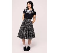 Hell Bunny Women's Phantomette Halloween Style Black Blouse | Size: 3XL hell bunny Black 3XL