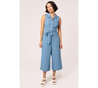 Hell Bunny Women's Rylee 1940's Style Sleeveless Jumpsuit Blue | Size: 2XL hell bunny Blue 2XL