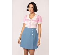 Hell Bunny Women's Rylee Classic Blue Skorts | Size: Small hell bunny Blue S