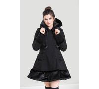 Hell Bunny Women's Sarah Jane Lolita Style Faux Fur Black Coat | Size: 3XL hell bunny Black 3XL