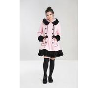 Hell Bunny Women's Sarah Jane Lolita Style Faux Fur Pink Coat | Size: XL hell bunny Multicolor XL