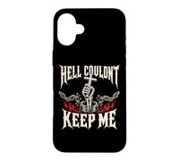 Hell Couldn't Keep Me Christian Cross Broken Chains Case for iPhone 16 Plus