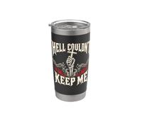 Hell Couldn't Keep Me Christian Cross Broken Chains Stainless Steel Insulated Tumbler