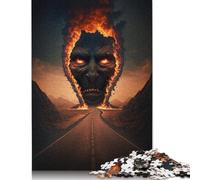 Hell Demons 500 Piece Puzzles Wooden Jigsaw Puzzles for Adults, Difficult Jigsaw Adult Challenge Game 500pcs (52x38cm)