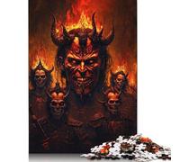Hell Demons Jigsaw 1000 Pieces Of Jigsaw Puzzle For Adults Puzzle Puzzle Sets For Family Educational Game 1000pcs (75x50cm)