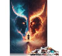 Hell Demons Jigsaw Puzzles 500 Pieces Puzzle Adults Game Jigsaw Toys Teenagers Jigsaw Gifts Wall Decoration 500pcs (52x38cm)