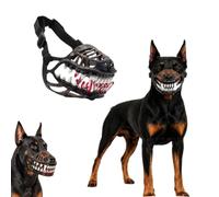 Hell Dog Hound Muzzle, Scary Natural Latex Dog Costume Muzzle (Medium)
