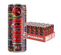 Hell Energy Drink A.I | 24 x 250ml Cans Multipack | 32mg/100ml Caffeine | Contains Vitamins B2 B3 B5 B6 B12 | Preservative Free | Vegan | Reduce Fatigue & Boost Energy