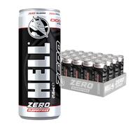HELL Energy Drink Zero | Sugar-Free | 24 x 250ml Cans Multipack | 32mg/100ml Caffeine | Contains Vitamins B2 B3 B5 B6 B12 | Preservative Free | Vegan | Reduce Fatigue & Boost Energy