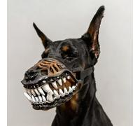Hell Hound Mask for Pets, Lifelike Teeth, Halloween Cosplay | Hell Hound Mask Scary Natural Latex Dog Costume Muzzle Pet Lifelike Teeth Mask Scary Dog Muzzle