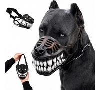 Hell Hound Monster Muzzle, for Medium & Large Dogs (White,5#/M)