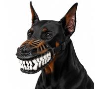 Hell Hound Monster Muzzle Halloween Scary, Dog Costume Mask Latex, for Halloween Party Cosplay Dogs Beast Terror Pet Lifelike Teeth Mask Photo Shoots Trick Or Treat (Style A,XXL)