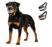 Hell Hound Monster Muzzle Mask, Dog Halloween Costumes (Style-A,L(12.2 in / 31 cm))