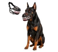 Hell Hound Monster Muzzle Scary Natural Latex Dog Costume Muzzle