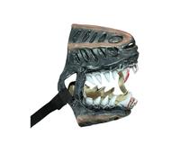Hell Hound Monster Muzzle Scary Natural Latex Dog Costume Muzzle | For Halloween Party Cosplay Dogs Beast Terror Pet Lifelike Teeth Mask Photo Shoots Trick or Treat with Adjustable Straps