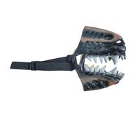 Hell Hound Monster Muzzle Scary Natural Latex Dog Costume Muzzle | For Halloween Party Cosplay Dogs Beast Terror Pet Lifelike Teeth Mask Photo Shoots Trick or Treat with Adjustable Straps