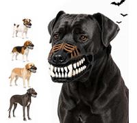 Hell Hound Monster Muzzles Scary Natural Latex Dog Costume Muzzle | For Halloween Party Cosplay Dogs Beast Terror Pet Realistic Teeth Mask Photo Shoots Trick or Treat with Adjustable Straps
