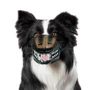 Hell Hound Muzzle Scary Natural Latex Dog Costume Muzzle | For Halloween Party Cosplay Dogs Beast Terror Pet Lifelike Teeth Photo Shoots Trick Or Treat With Adjustable Straps