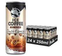 HELL Ice Coffee Double Espresso | 24 x 250ml Cans | 48mg/100ml Caffeine +20% | Contains Arabica Coffee Extracts | 75% UHT Milk | Ready To Drink