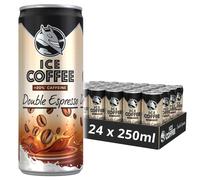 HELL Ice Coffee Double Espresso 24 x 250ml Cans 48mg100ml Caffeine 20 Co