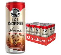 HELL Ice Coffee Mocha | 12 x 250ml Cans Multipack | 40mg/100ml Caffeine | Contains Arabica Coffee Extracts | 70% UHT Milk | Iced Coffee | Ready To Drink
