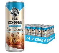 HELL Ice Coffee Slim Vanilla Latte | No Added Sugar | 24 x 250ml Cans | 40mg/100ml Caffeine | Real Arabica & Robusta Coffee Extracts | 75% UHT Milk | Preservative Free | Ready To Drink