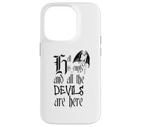 Hell Is Empty And All The Devils Are Here Black Text Case for iPhone 14 Pro