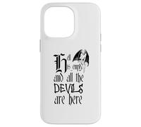 Hell Is Empty And All The Devils Are Here Black Text Case for iPhone 14 Pro Max