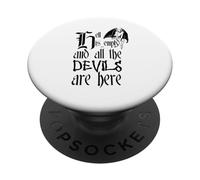 Hell Is Empty And All The Devils Are Here Black Text PopSockets Adhesive PopGrip
