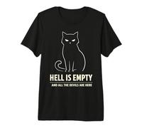 Hell is Empty and All The Devils are Here Cat Lover Premium T-Shirt