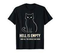 Hell is Empty and All The Devils are Here Cat Lover Value Graphic T-Shirt