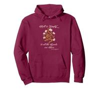HELL IS EMPTY AND ALL THE DEVILS ARE HERE Shakespeare Meme Pullover Hoodie, Adult Unisex, Burgundy, Large