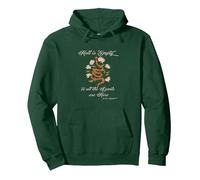 HELL IS EMPTY AND ALL THE DEVILS ARE HERE Shakespeare Meme Pullover Hoodie, Adult Unisex, Dark Green, X-Large