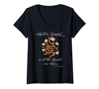 HELL IS EMPTY AND ALL THE DEVILS ARE HERE Shakespeare Meme V-Neck T-Shirt