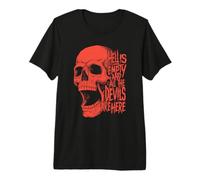 Hell is Empty and All The Devils are Here Shakespeare Skull Premium T-Shirt