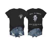 Hell is Empty Shirt and All The Devils are Here Shakespeare Shirt Black