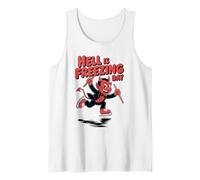 Hell is Freezing Day Funny Ice Skating Devil Tank Top