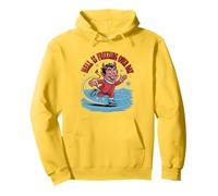 Hell Is Freezing Over Day Funny Winter Devil Pullover Hoodie