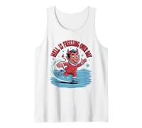 Hell is Freezing Over Day Funny Winter Devil Tank Top
