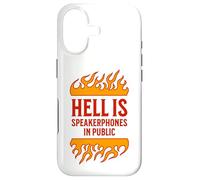Hell is Speakerphone in Public Rude Annoying People Phones Case for iPhone 17