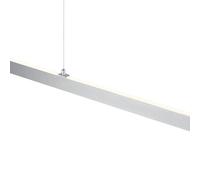 HELL Karo LED hanging light, aluminium, length 130 cm, metal, CCT