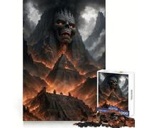 Hell Landscape Skull Pyramid Jigsaw Puzzle 1000 Piece for Teenagers Recall Enhancer Creative Craft Pattern Build Birthday Idea (50x75cm)