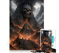 Hell Landscape Skull Pyramid Jigsaw Puzzles for Adults1000 Piece Logic Fun Sharp Detail Playful Challenge Christmas Idea (38x52cm)
