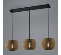 HELL Layer pendant light made of cardboard, round, 3-bulb