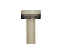 HELL LED table lamp Mesh rechargeable battery, height 24cm, sand/black