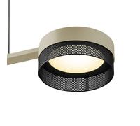 HELL Mesh LED pendant light 3-bulb dimmer, sand/black