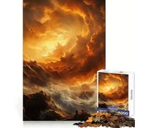 Hell Night Mythology Sun Jigsaw for Teenagers 1000 Pieces Restful Game Bright Detail Family Pastime Xmas Surprise (38x52cm)