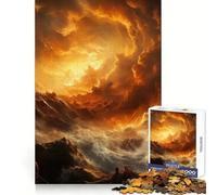 Hell Night Mythology Sun Jigsaws 1000 Pieces for Adults Brain Exercise Snug Edge Real Challenge Art Display (50x75cm)