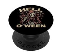 Hell O'Ween Grim Reaper The Angel Of Death Soul Collector PopSockets Adhesive PopGrip