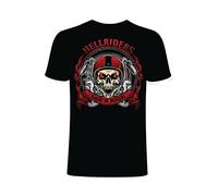 Hell Riders Mens T Shirt Funny Loving Motivational Slogans Novelty Black(Small)